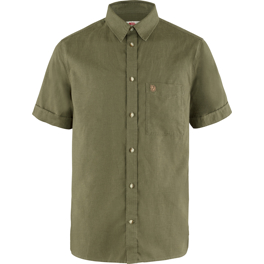 Fjällräven Övik Travel Shirt SS M Men’s Shirts Green Main Front 43087